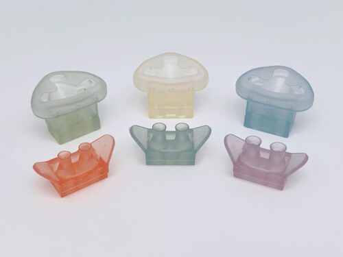 Six Multicolored Ventilator Respirator Mask